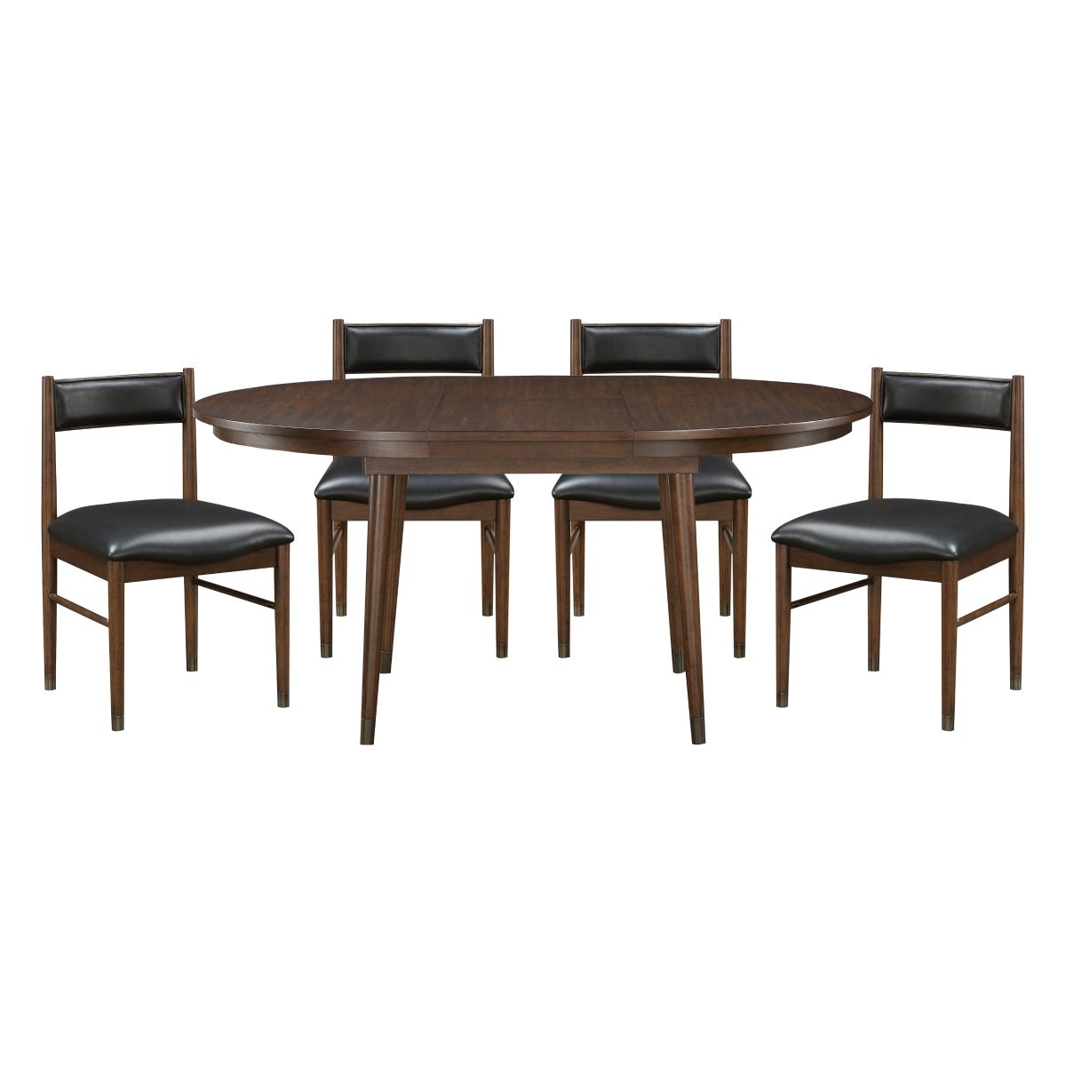 Clive - 5 Piece Dining Room Set (Table & 4 Side Chairs) - Black / Cherry
