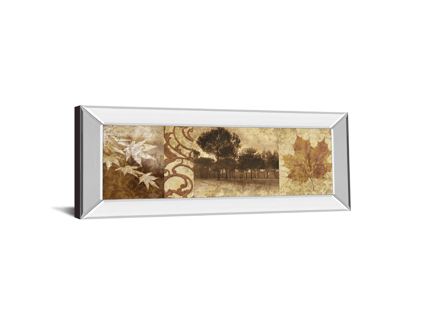 Equinox I By Keith Mallet - Mirror Framed Print Wall Art - Light Brown
