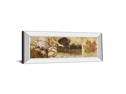 Equinox I By Keith Mallet - Mirror Framed Print Wall Art - Light Brown
