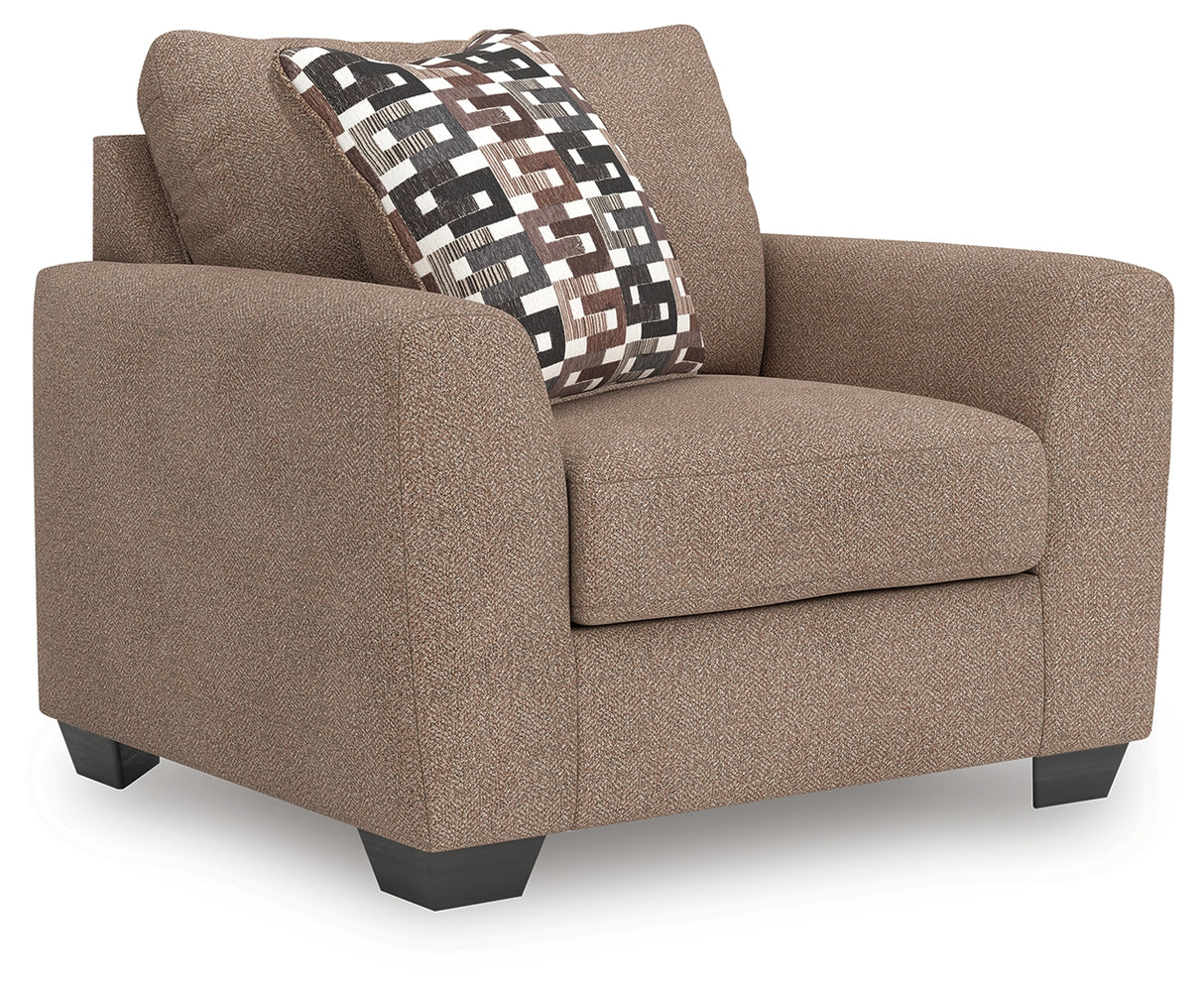 Furniture City - MS - Ashley Furniture - Triston-Peaks Living Room - Chair and a Half / Suede - 3020423