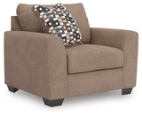 Furniture City - MS - Ashley Furniture - Triston-Peaks Living Room - Chair and a Half / Suede - 3020423