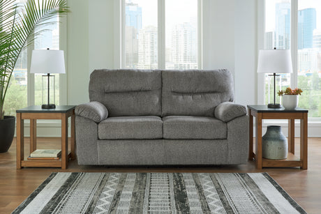Furniture City - MS - Ashley Furniture - Bindura Living Room - Glider Loveseat / Mineral - 3030578
