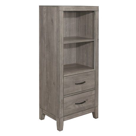 Woodrow - Pier/Tower Nightstand - Gray