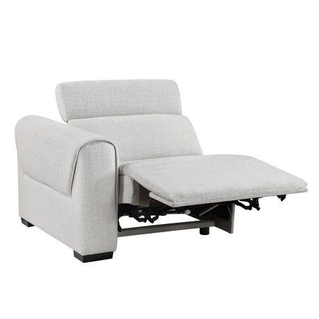 McPherson - Power Double Reclining Sofa With Power Headrests, Charging Ports - Cloud