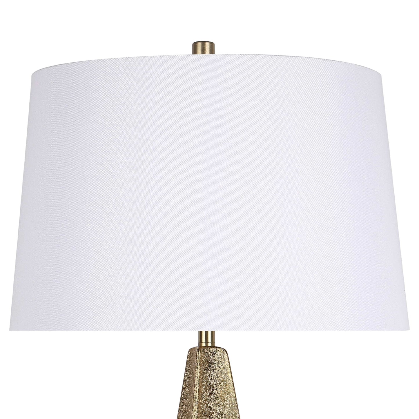 "Golden Apex" Ceramic Table Lamp (Set of 2) - Electroplated Gold