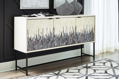 Freyton - Accent Cabinet - White / Gray