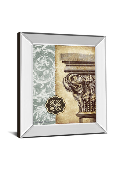 Fomanesque I By Michael Marcon - Mirror Framed Print Wall Art - Beige