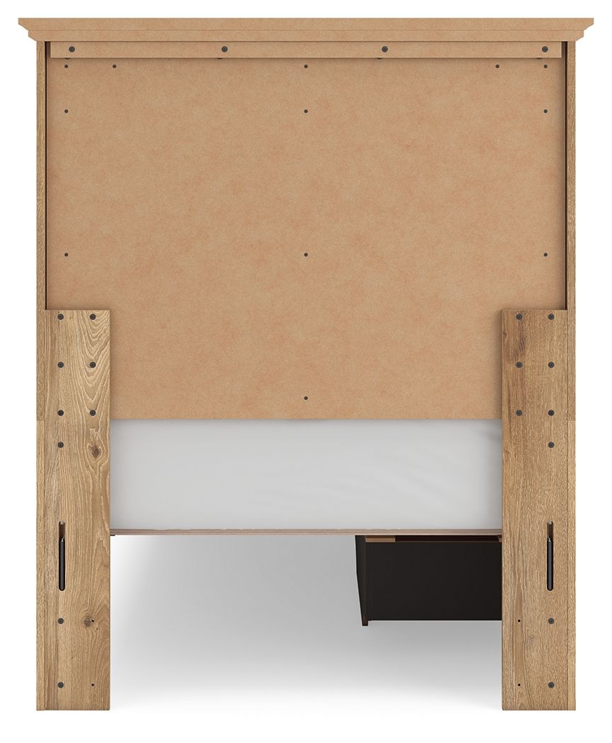 Makidern - Panel Storage Bed With Under Bed Storage Unit