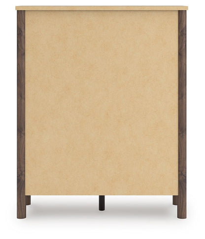 Pamytta - Five Drawer Wide Chest - Brown