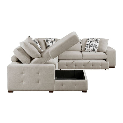 Raife - Sectional With Ottoman