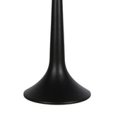 "Crystal Lattice Radiance" Metal And Crystal Table Lamp (Set of 2) - Matt Black / Clear Crystal