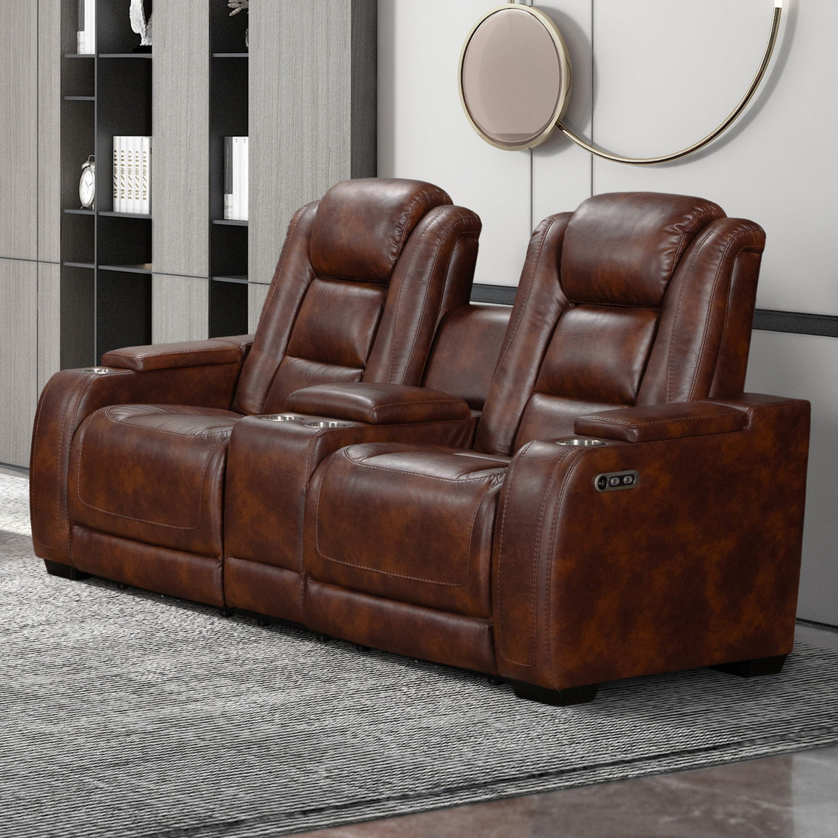 Chester - Reclining Console Loveseat
