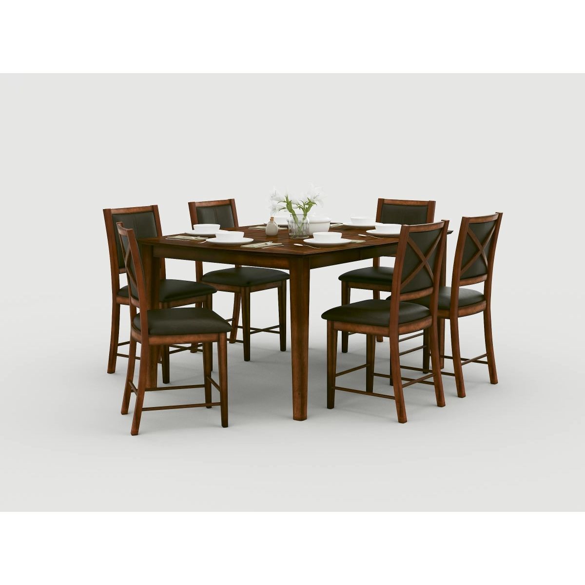 Verona - Counter Height Table - Brown