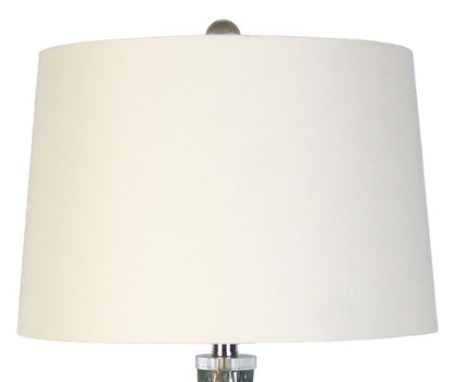 Lagoon Luster - 32 X 16 - Art Glass Table Lamp (Set of 2) - Mottled Teal