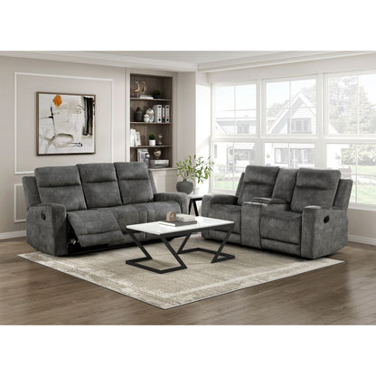 Muncie - Double Reclining Sofa - Brownish Gray