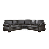 Wareham - 3 Piece Sectional - Dark Brown
