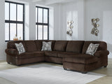 Furniture City - MS - Ashley Furniture - Kimlee Sectional - LAF 3-Piece Sectional with Chaise / Chocolate - PC35603S2