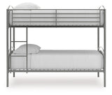 Lanceburg - Twin/Twin Bunk Bed With Ladder - Gray