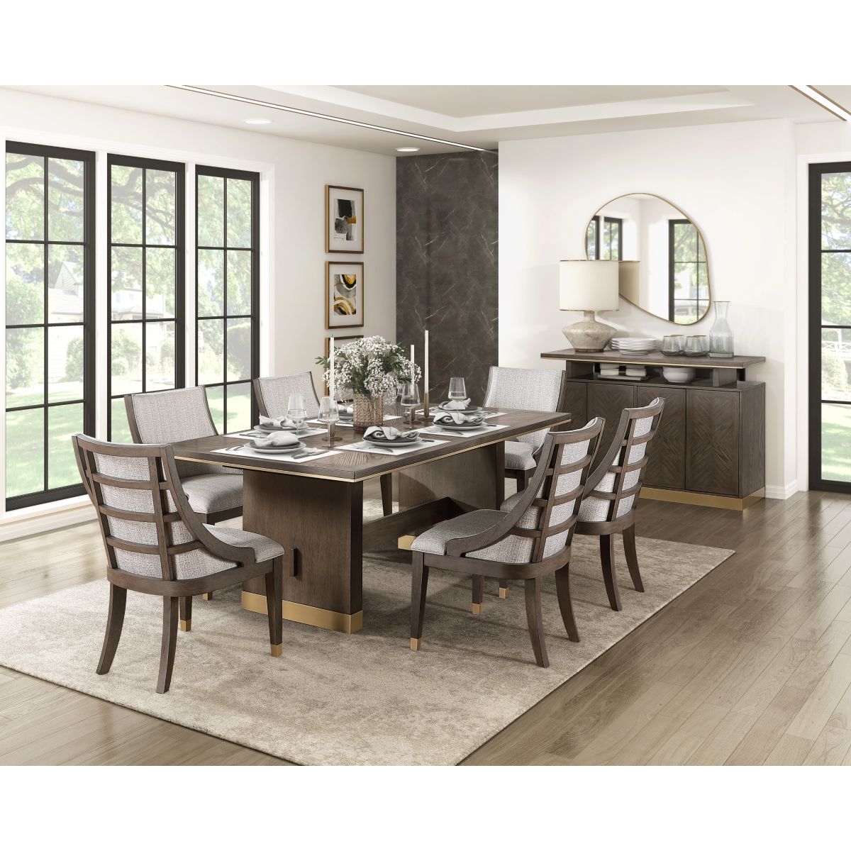 Griffin - Dining Table - Dark Brown