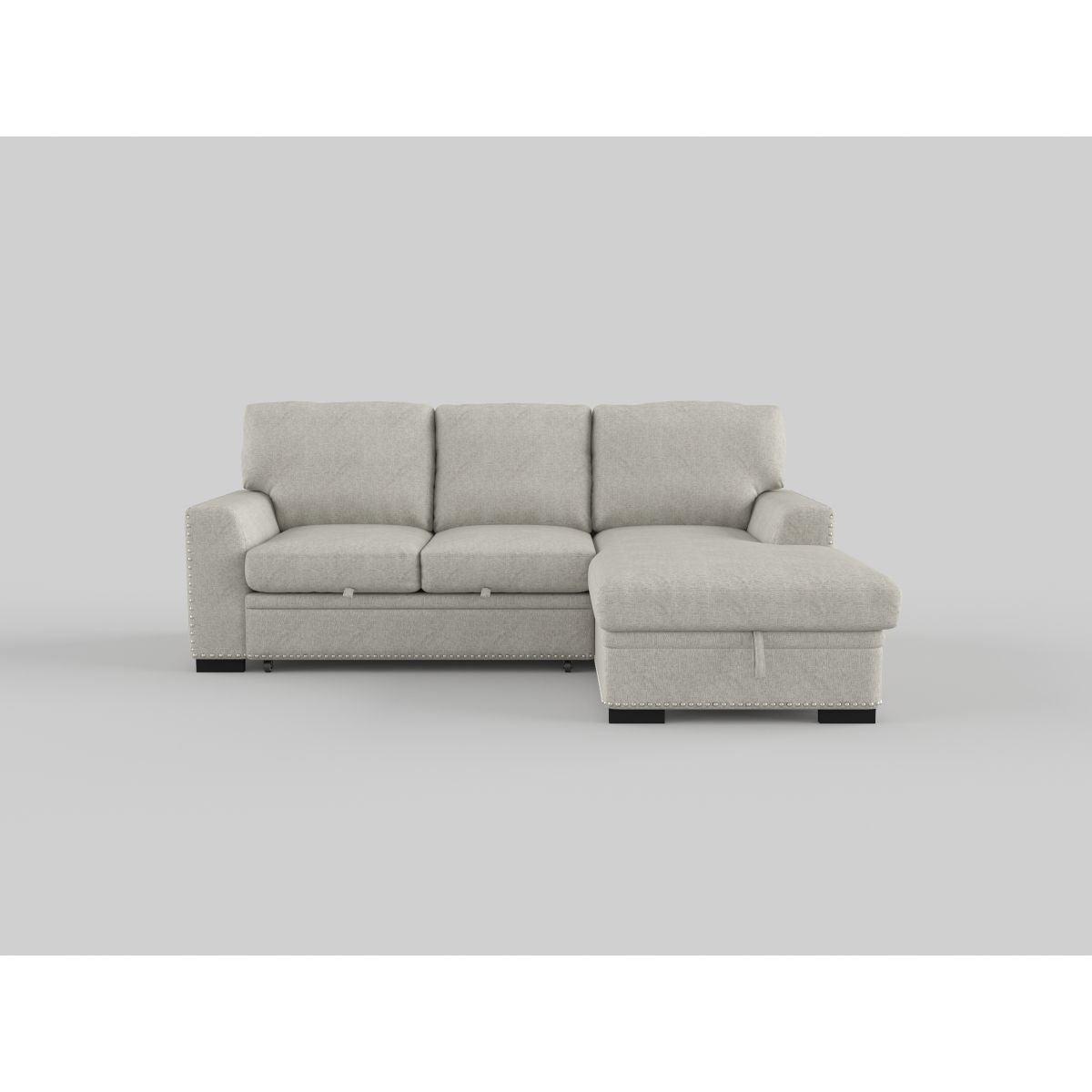 Morelia - 2 Piece Sectional With Pull-Out Bed And Chaise With Hidden Storage