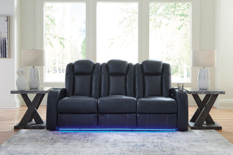 Furniture City - MS - Ashley Furniture - Fyne-Dyme Living Room - PWR Recliner/ADJ Headrest / Shadow - 3660213