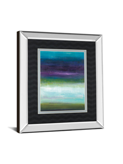 Midnight Mulberry By Wani Pasion - Mirror Framed Print Wall Art - Blue