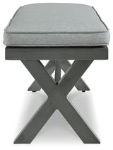 Elite Park - Bench With Cushion - Gray