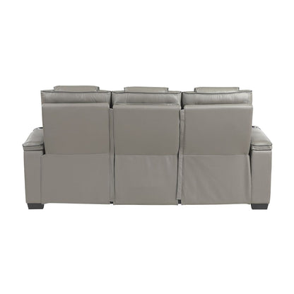 Apex - Power Double Reclining Sofa With Center Drop-Down Cup Holders, Power Headrests, Storage Arms With Cup Holders, Reading Lights, Wireless Charger, Air Massage And Heat, LED Lighting And Charging Ports