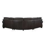 Wareham - 3 Piece Sectional - Dark Brown