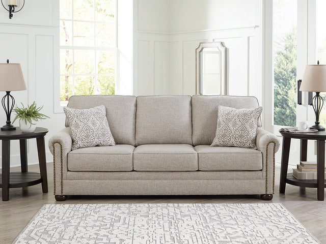 Furniture City - MS - Ashley Furniture - Gaelon Living Room - Queen Sofa Sleeper / Dune - 3730739