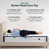 Classic - 12.5" Dorian Plush Euro Top Mattress
