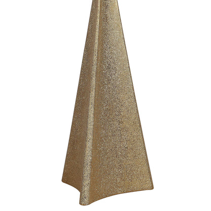 "Golden Apex" Ceramic Table Lamp (Set of 2) - Electroplated Gold