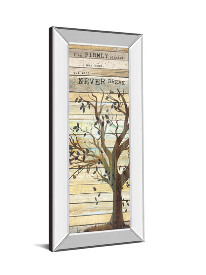 I Am Firmly Planted By Marla Rae - Mirror Framed Print Wall Art - Beige