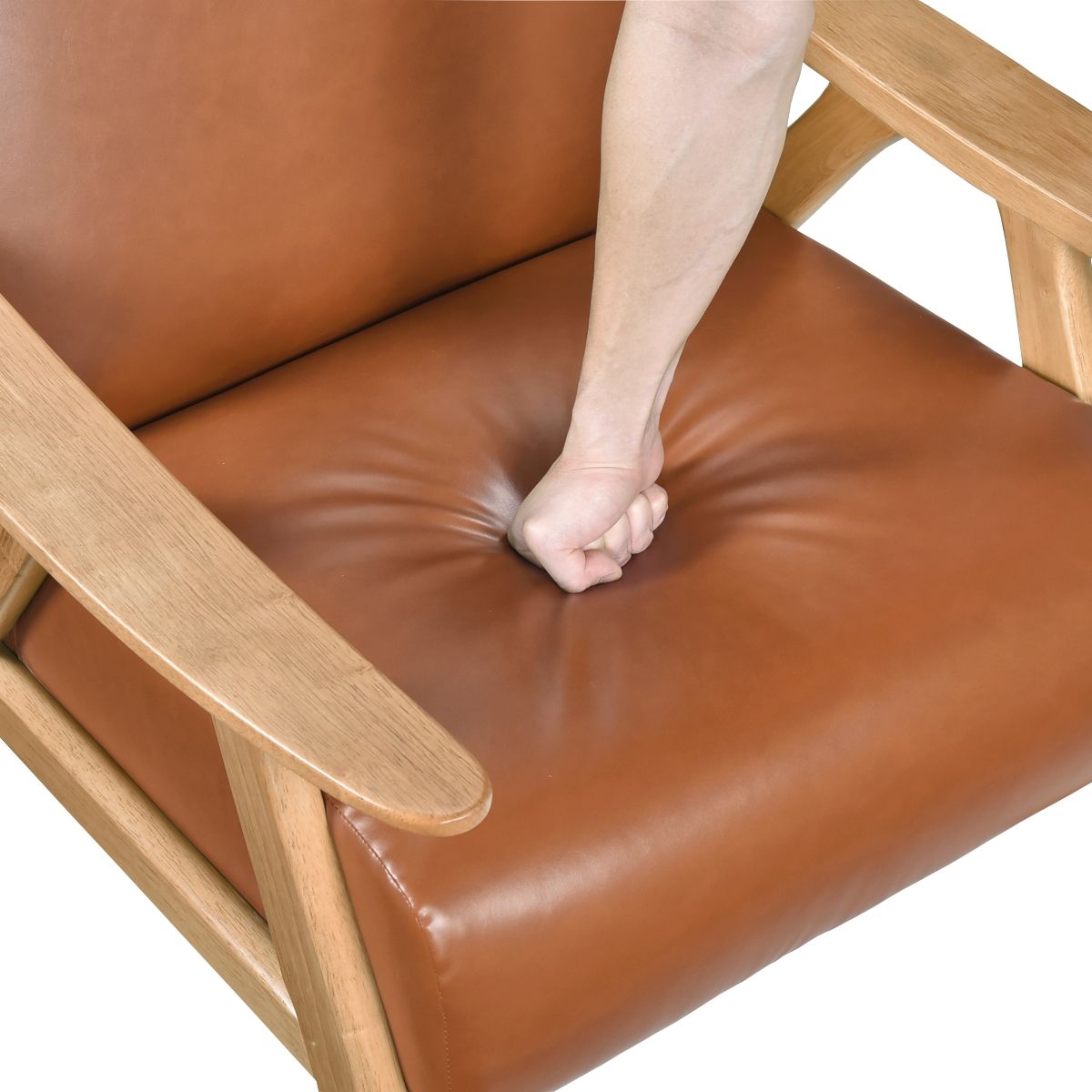 Damala - Accent Chair Light Brown Base