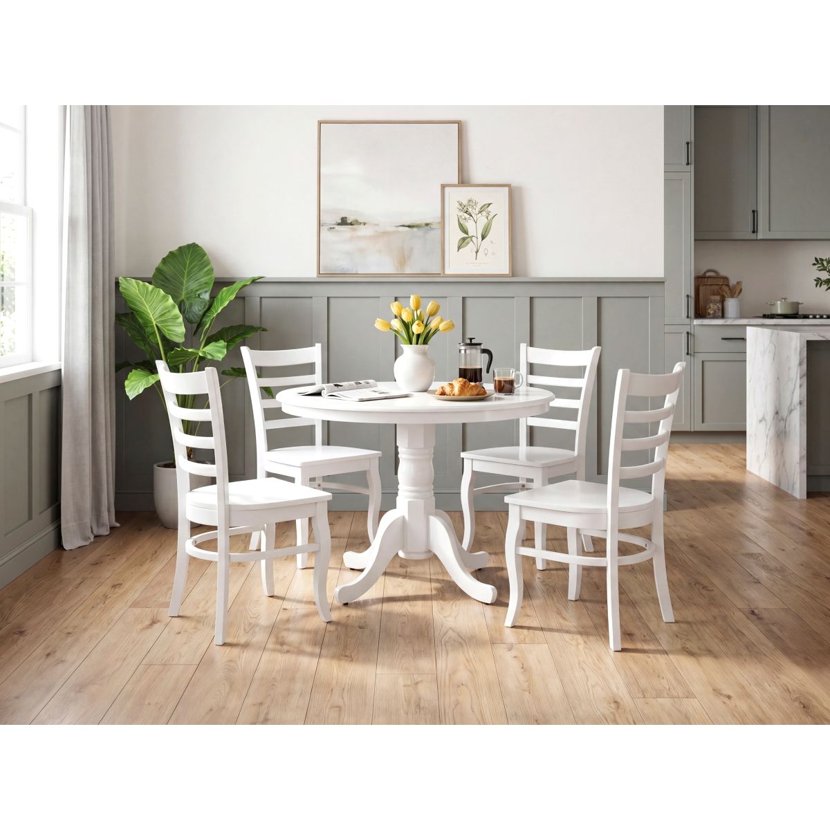 Shelby - Dining Table - White