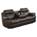 Marille - Double Reclining Sofa With Center Drop-Down Cup Holders