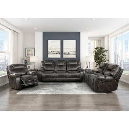 Gainesville - Double Reclining Loveseat With Center Console - Chocolate