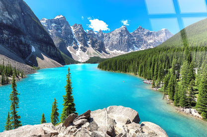 Moraine Vista Tempered Glass - Blue / Green