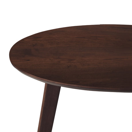 Tioga - 47" Round Table - Brown Cherry