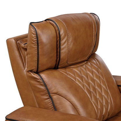 Apex - Power Reclining Chair With Power Headrest, Storage Arms With Cup Holders, Air Massage And Heat, LED Lighting And Charging Ports