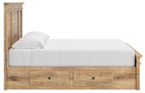 Makidern - Panel Storage Bed With Under Bed Storage Unit And Storage Footboard