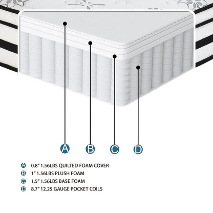 Vela - 12" Hybrid Mattress