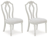 Montelaine - Dining Upholstered Side Chair (Set of 2) - Antique White