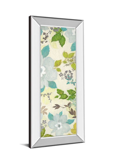 Fragrant Garden Il By Tava Studios - Mirror Framed Print Wall Art - Beige