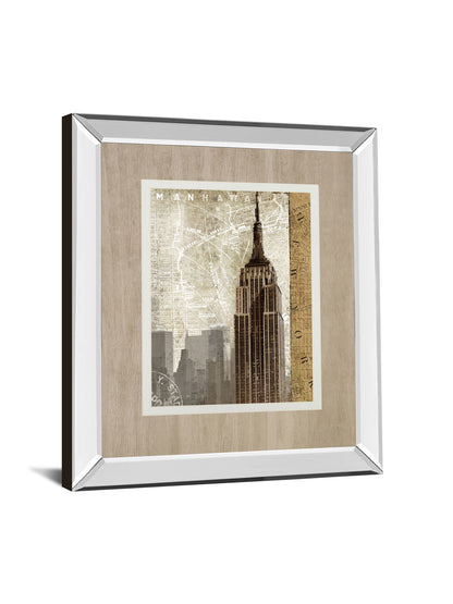 Autumn In New York By Mallett K Mirrored Frame - Beige