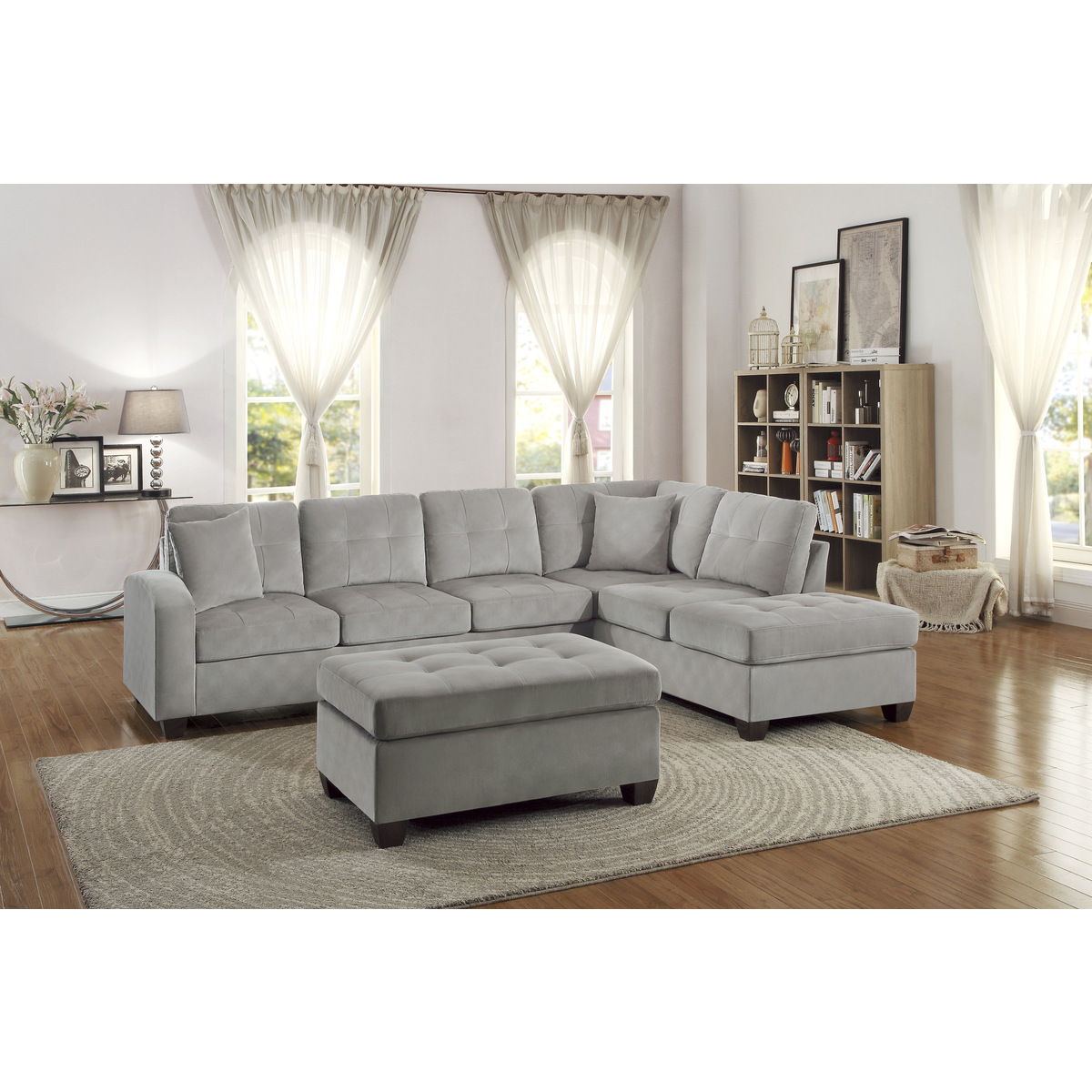Emilio - 2 Piece Reversible Sectional With Chaise