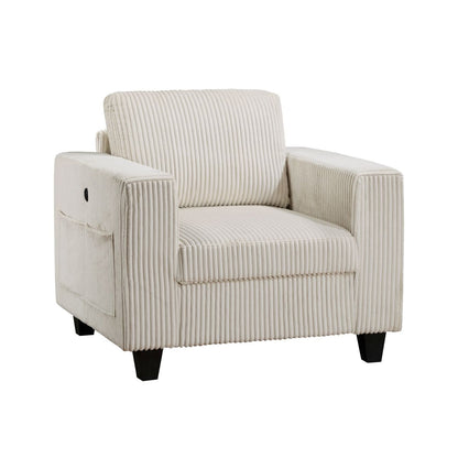 Walterboro - Chair With Storage Pouches And Charging Ports