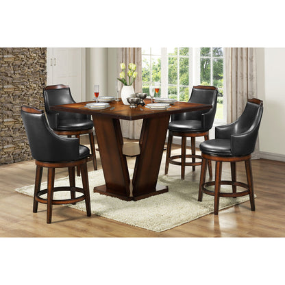 Bayshore - Swivel Counter Height Chair (Set of 2) - Dark Brown