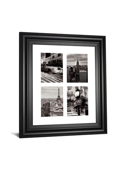 City Composite By Joseph Eta - Framed Print Wall Art - Dark Gray