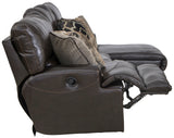 Como - 3 Piece Italian Leather Match Reclining Sectional